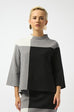 Joseph Ribkoff 253907 blk/grey/vanilla