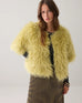 Summum Jacket Faux Furry Misty Lime