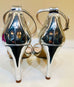 Lodi Silver ankle strap sandal 24016