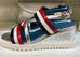 Marco Moreo Tri colour Wedge Sandal 24078