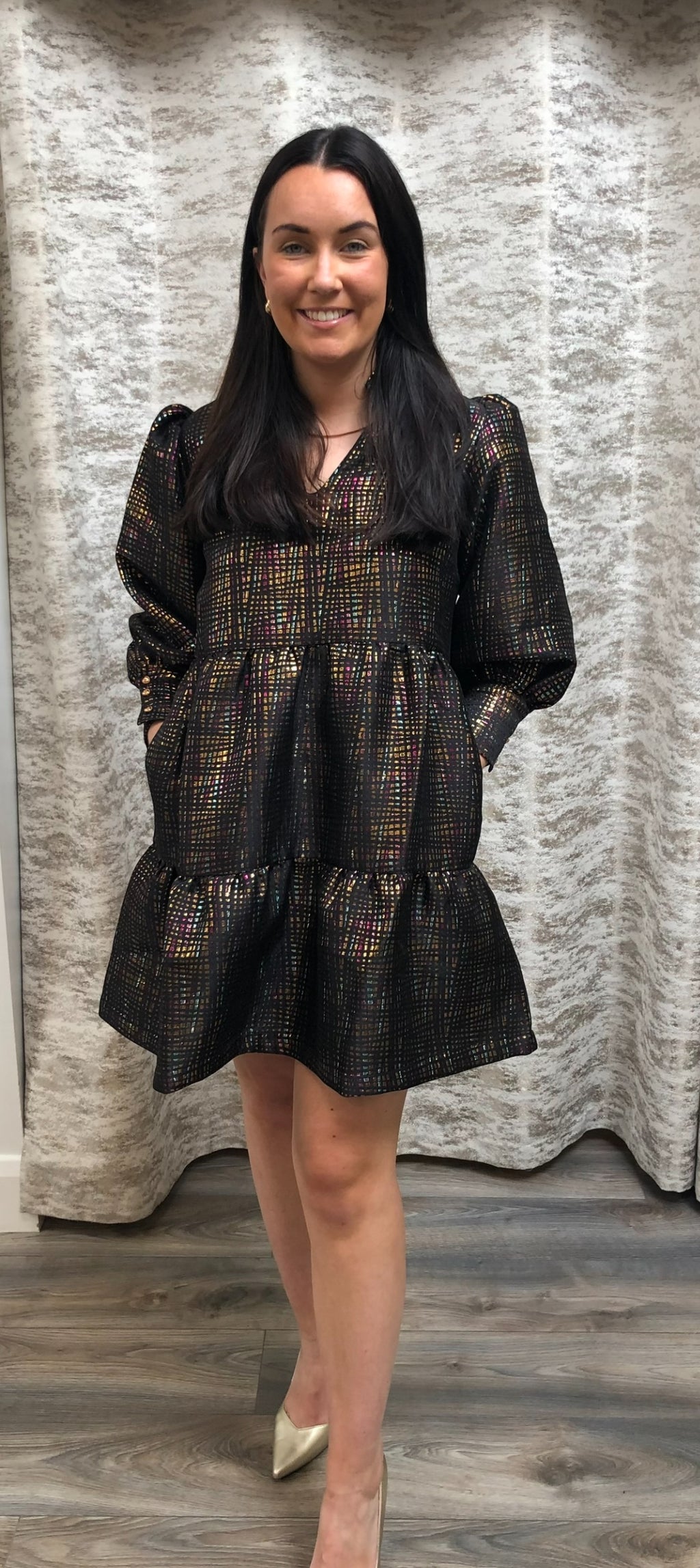 Emily Lovelock D1496 Stella Black Dress
