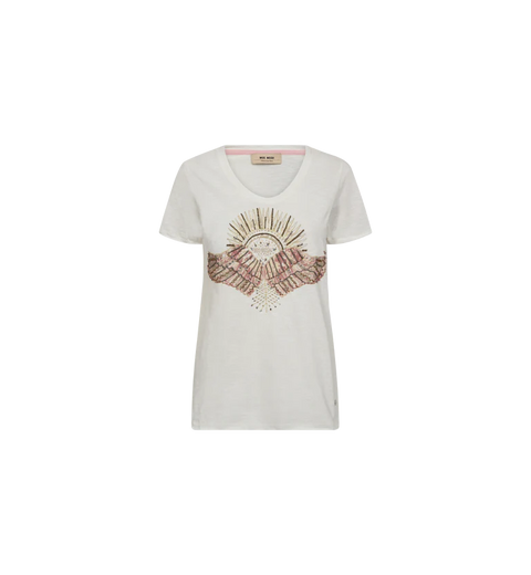 Mos Mosh Nadine pink deco tee