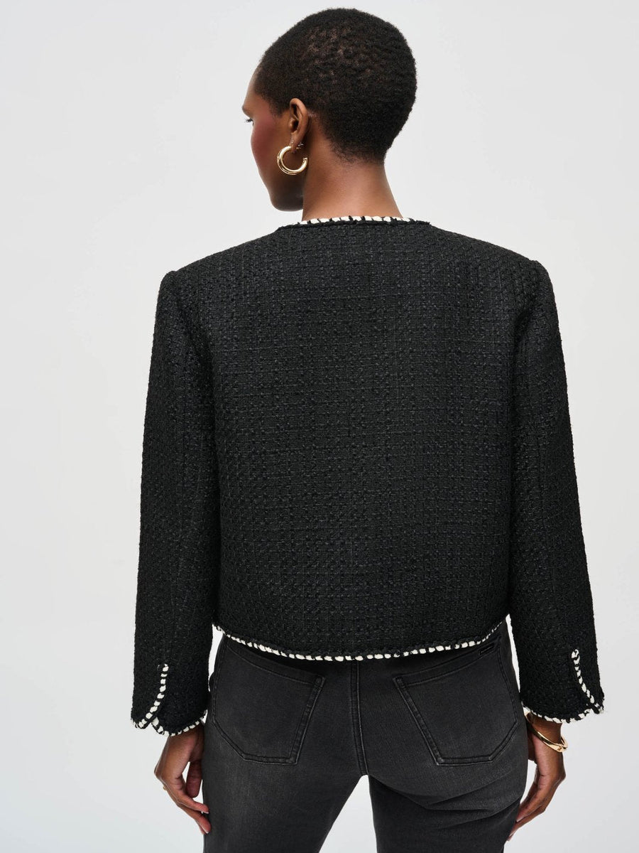 Joseph Ribkoff Black Boucle jacket 24911