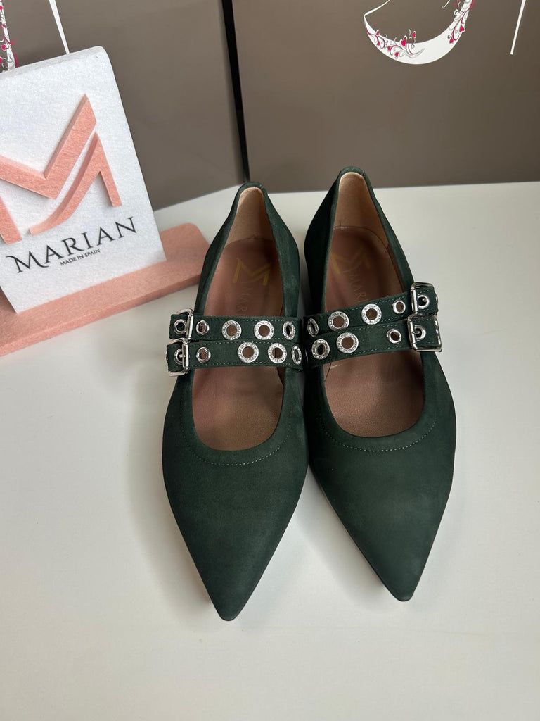 Marian 261132 Green Mary Jane Shoe