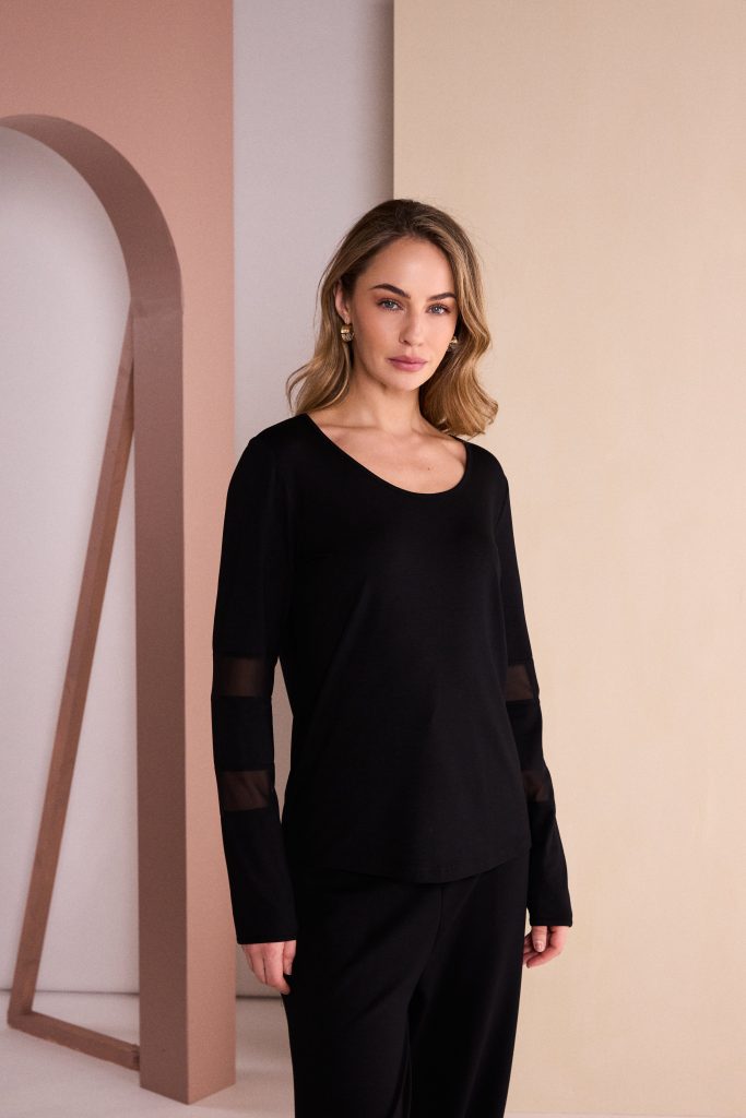 NAYA Naw 26139 Jersey top with mesh (09)