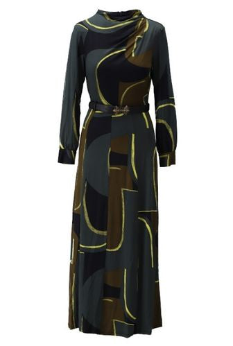K Design Crossover geometric dress P614