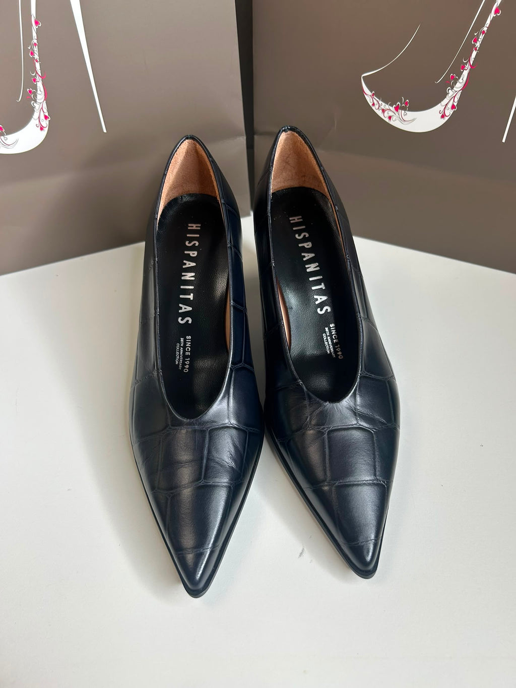 Hispanitas 261119 Blk/Cocoa Court Shoe