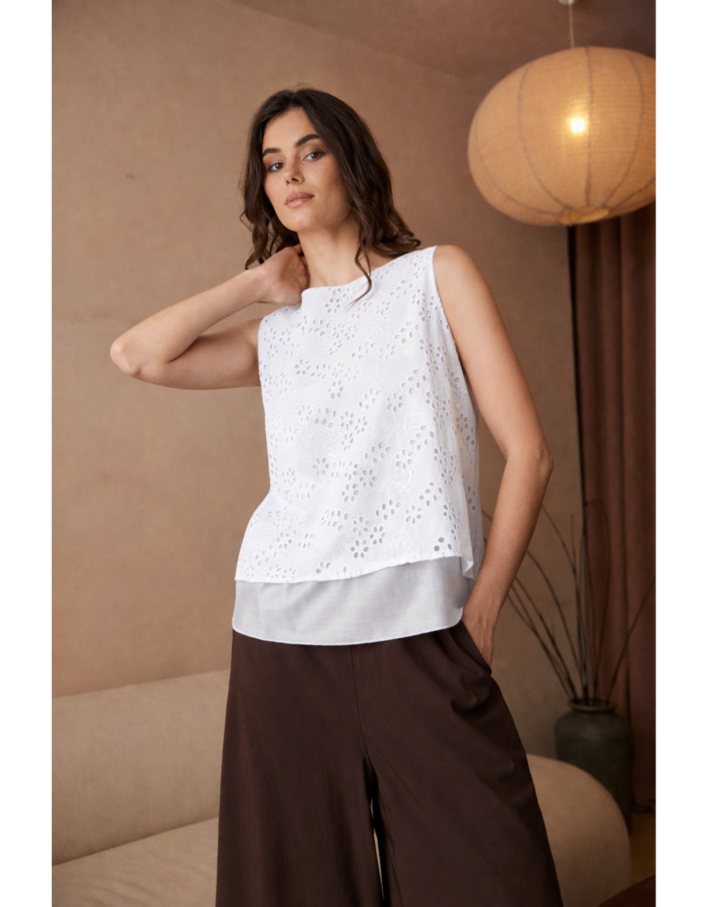 Peruzzi S26181 BRODERIE ANGLAIS TOP