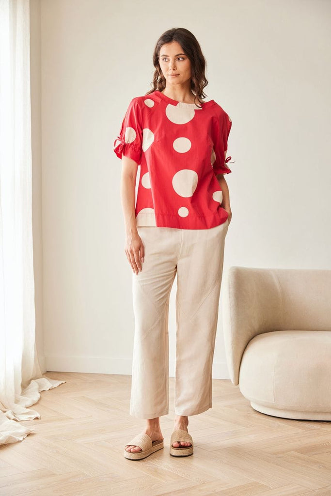 Peruzzi S26183 Polka Dot Cotton Top