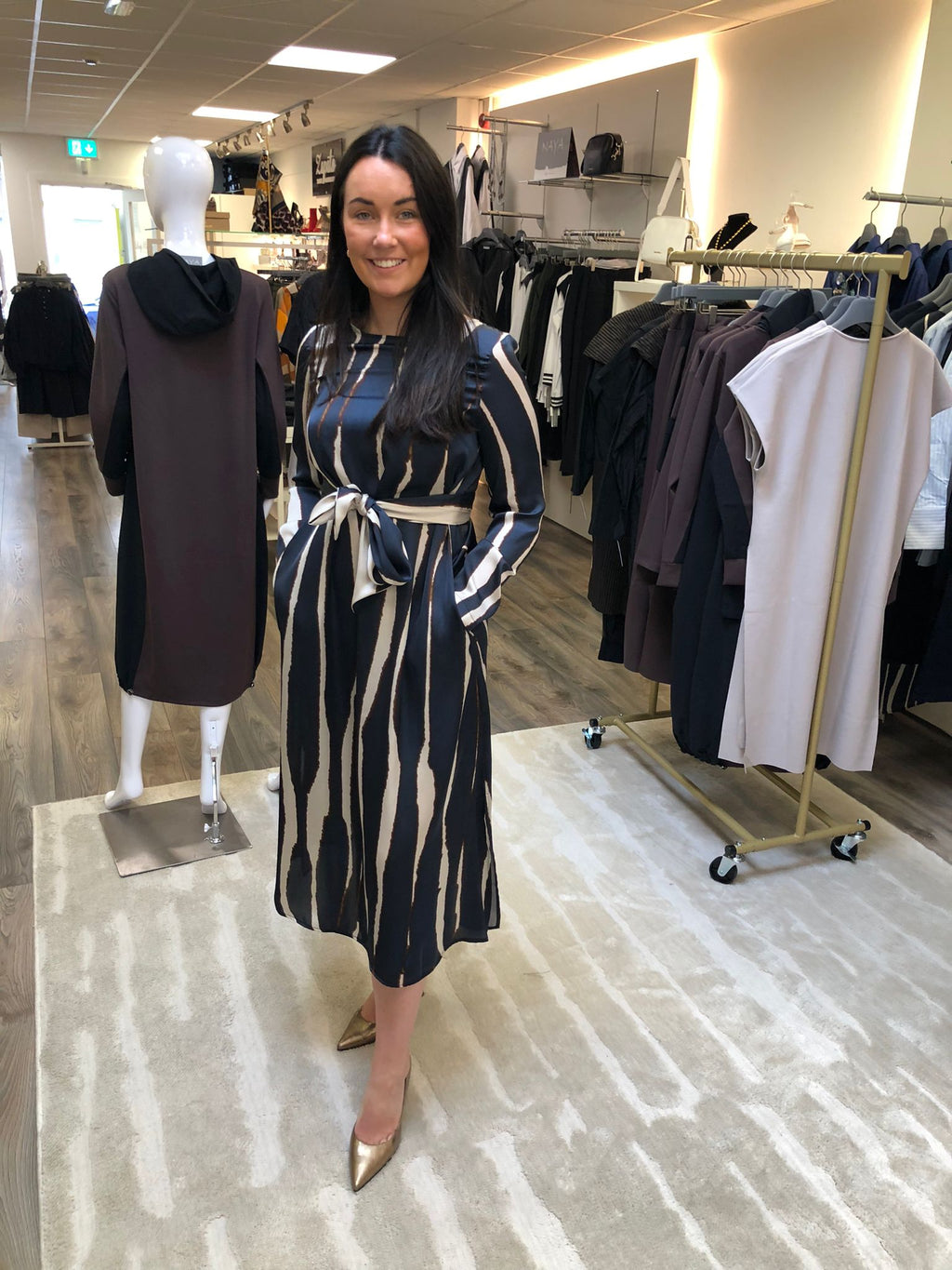 Peruzzi W25196 Wave print dress