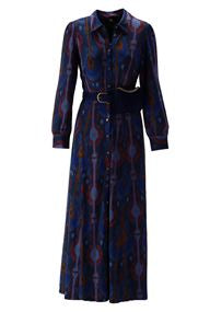 K Design Maxi Dress with Velvet Belt/Bag X338
