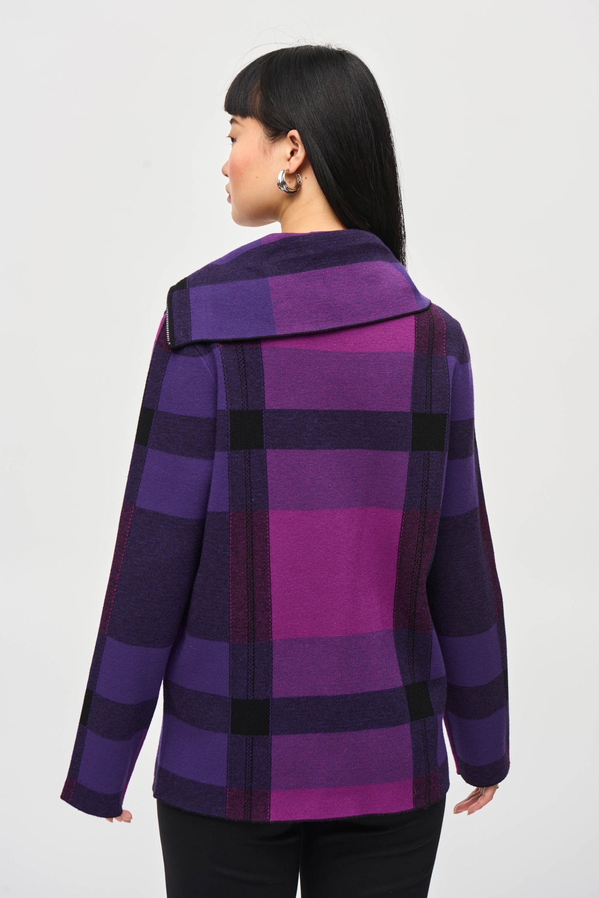 Joseph Ribkoff plaid sweater 243943