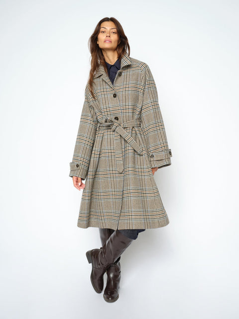 MMSelestine Check Coat