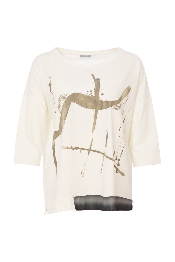 NAS25124 print top white /Army