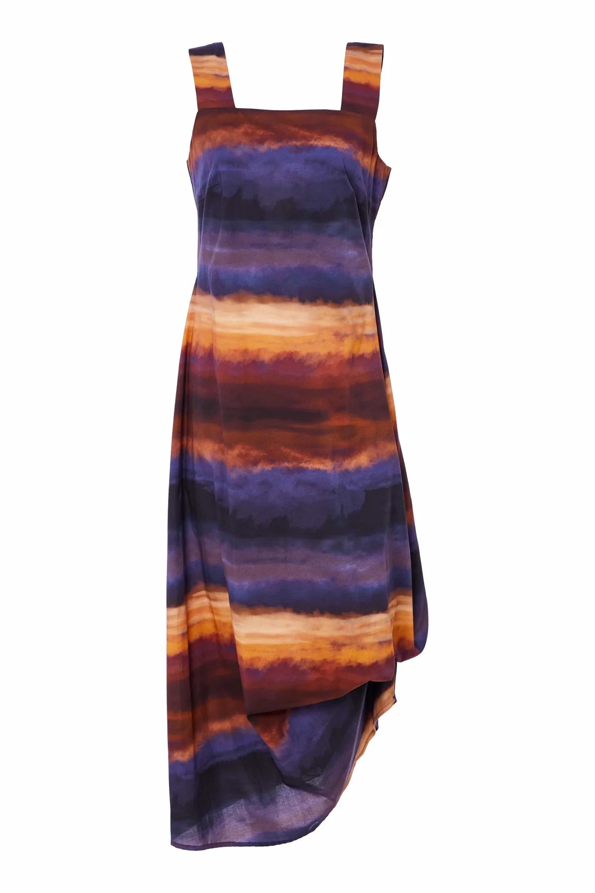 NAS25247 Blurred print dress