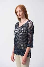 Joseph Ribkoff 241922S25  Mesh Top