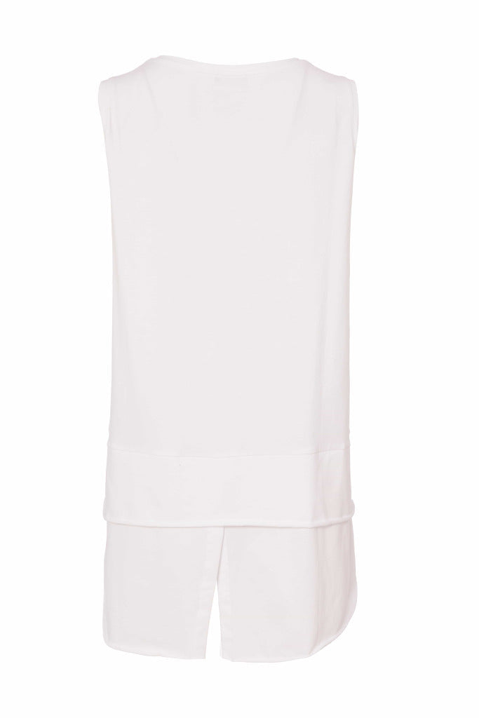 NAS25115 white Cami Top with hemband