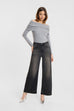 Raffaello Rossi Sventy Crop Bling Rich Soft denim 9369Asphalt