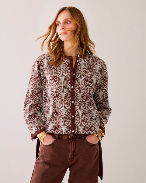 Summum Blouse Chiffly Coffee