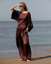Summum 4s2943 Trousers heavy silk -coffee