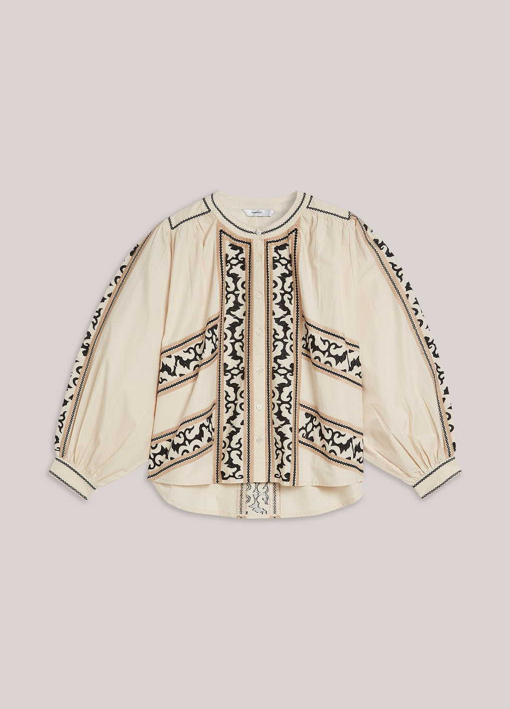Summum blouse Embro crispy top Ivory
