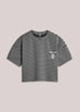 Summum Top Striped scuba Black