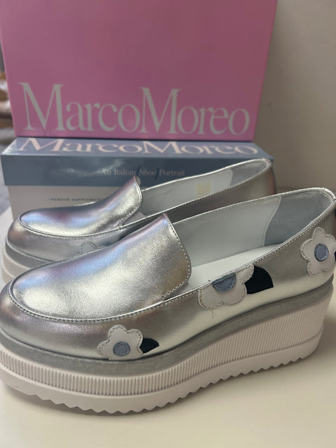 Marco Moreo Silver Flower shoe 25038