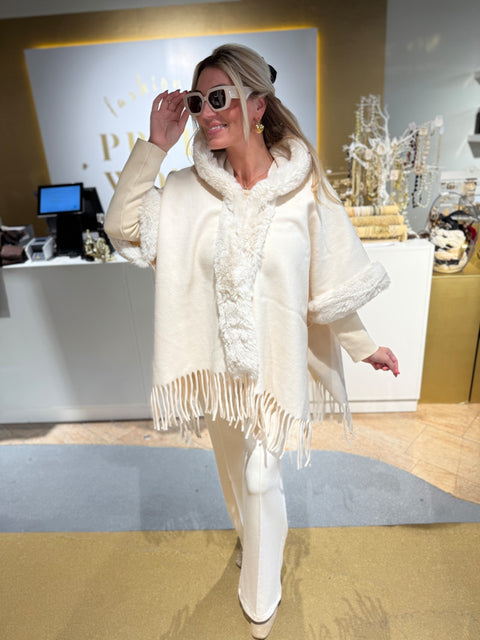 k design fur poncho B9100