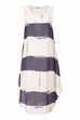 NAS25333 Anthracite & white dress