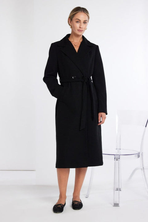 Kate Cooper Black wrap coat 103