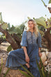 Summum 11631 Dress Indigo Sateen