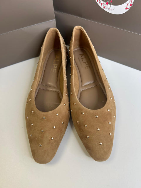 Alpe camel suede pumps 261094