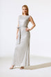 Joseph Ribkoff Matte Silver Gown243775