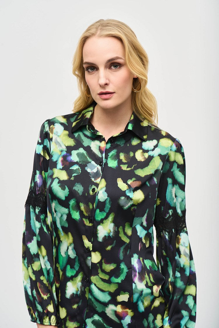 Joseph Ribkoff Abstract print blouse