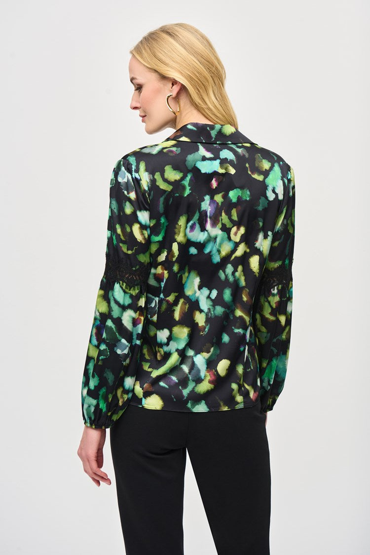 Joseph Ribkoff Abstract print blouse