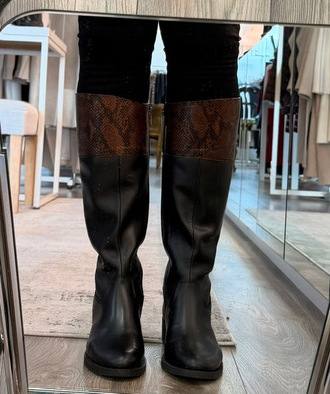 Jose Saenz 261110 Blk Knee High Boot