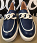 Jose Saenz Navy/White Loafer 24024