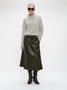 Jane Lushka Nitty eco leather skirt ARMY
