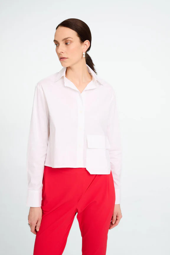 Jane Lushka Cotton poplin white blouse