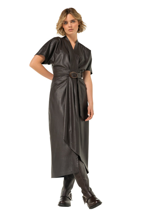 Caroline Biss Coffee Dress