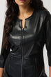 Joseph Ribkoff 233920 Faux leather zip dress