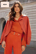 Joseph Ribkoff 233926 Tandoori Notched Collar Jacket