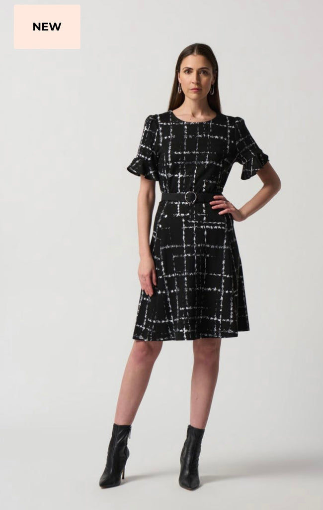 Joseph Ribkoff 233004 Flutter sleeve dress