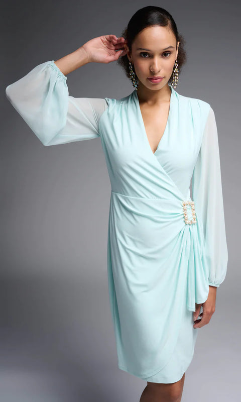 Joseph Ribkoff 231733 dress in Ocean Blue