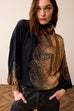 Summum leaf print top 12131