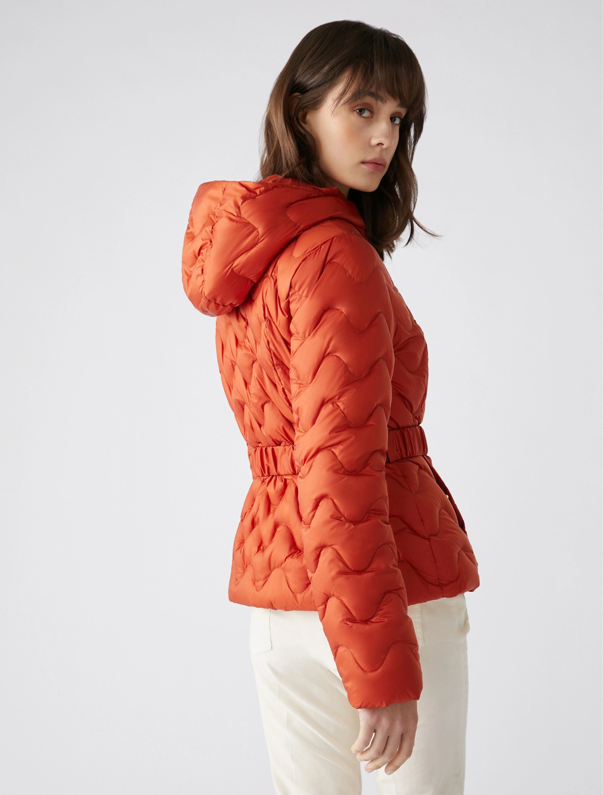 PB 0123 PESCARA Quilted jacket Terracotta