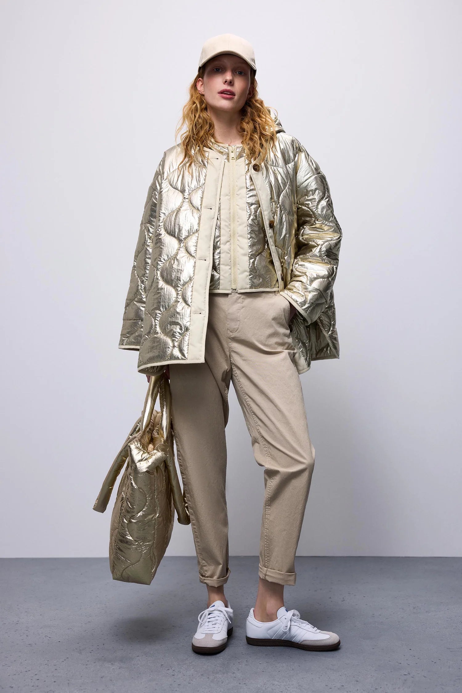 Summum gold metallic jacket