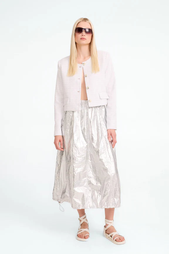 Jane Lushka Silver foil skirt