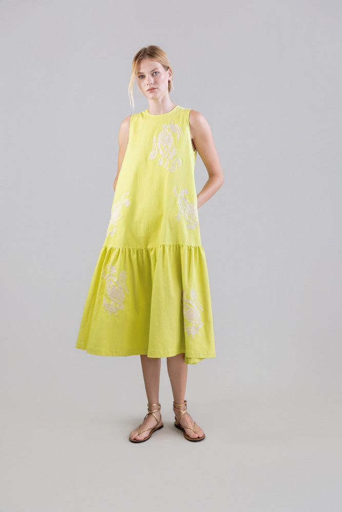 Psophia Flash Lemon dress
