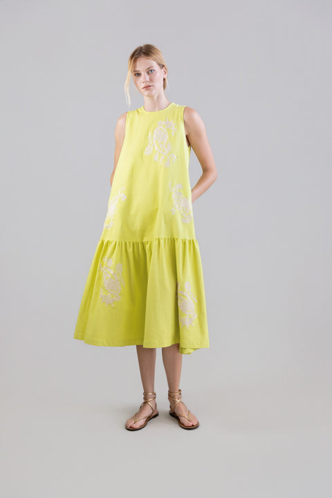 Psophia Flash Lemon dress